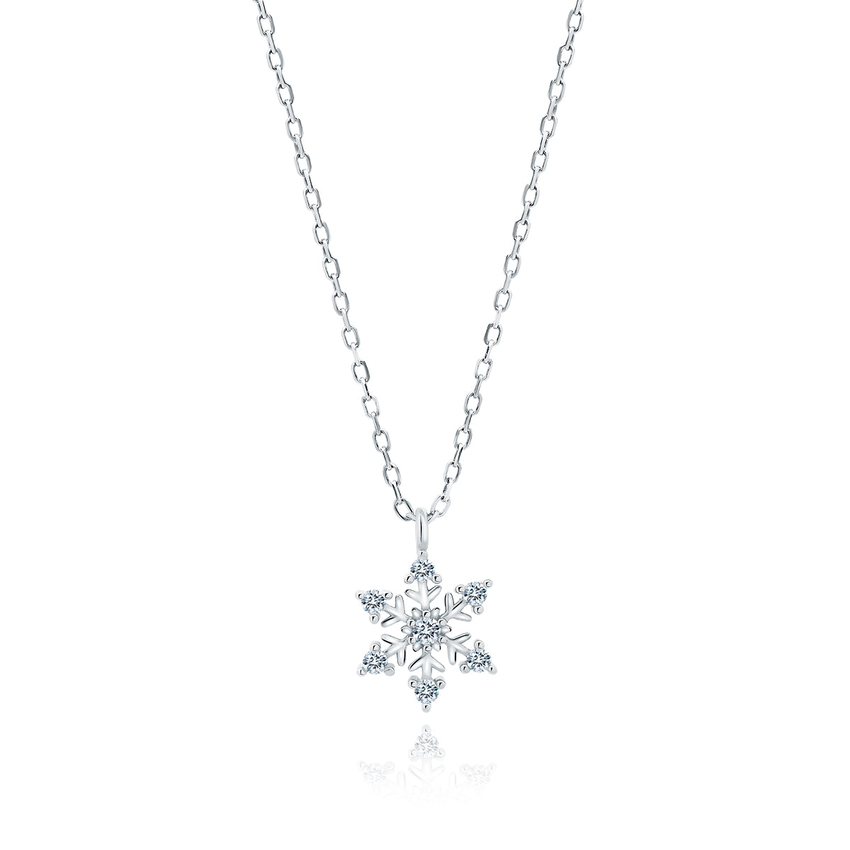 Silver Snowflake Necklace