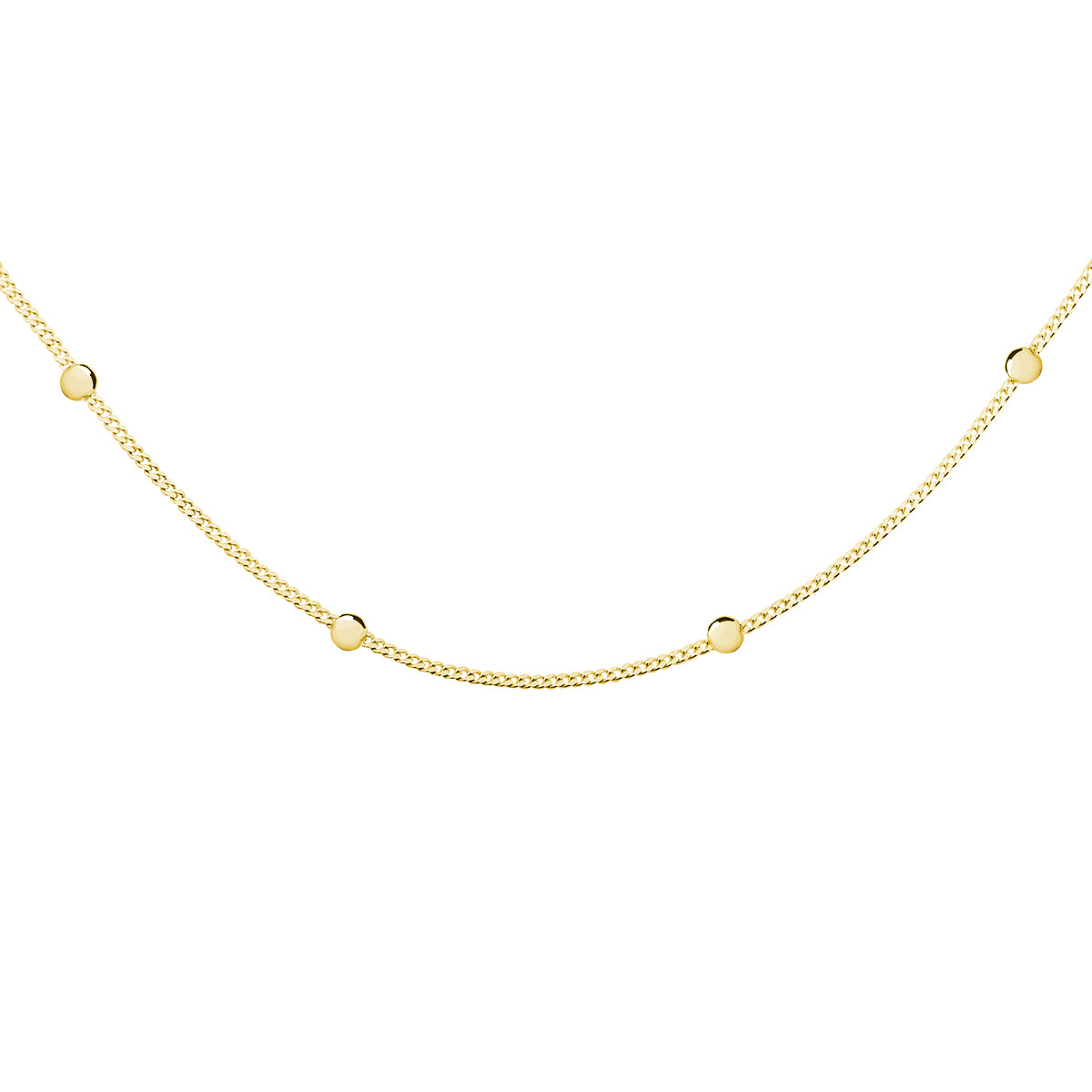 Gold Chocker Necklace with beads - Amona Jewelry