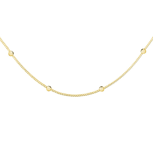 Gold Chocker Necklace with beads - Amona Jewelry