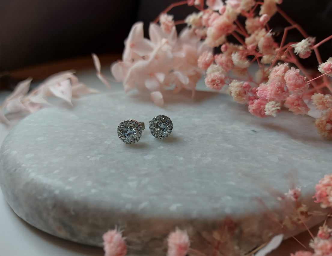Moissanite Earrings - Amona Jewelry
