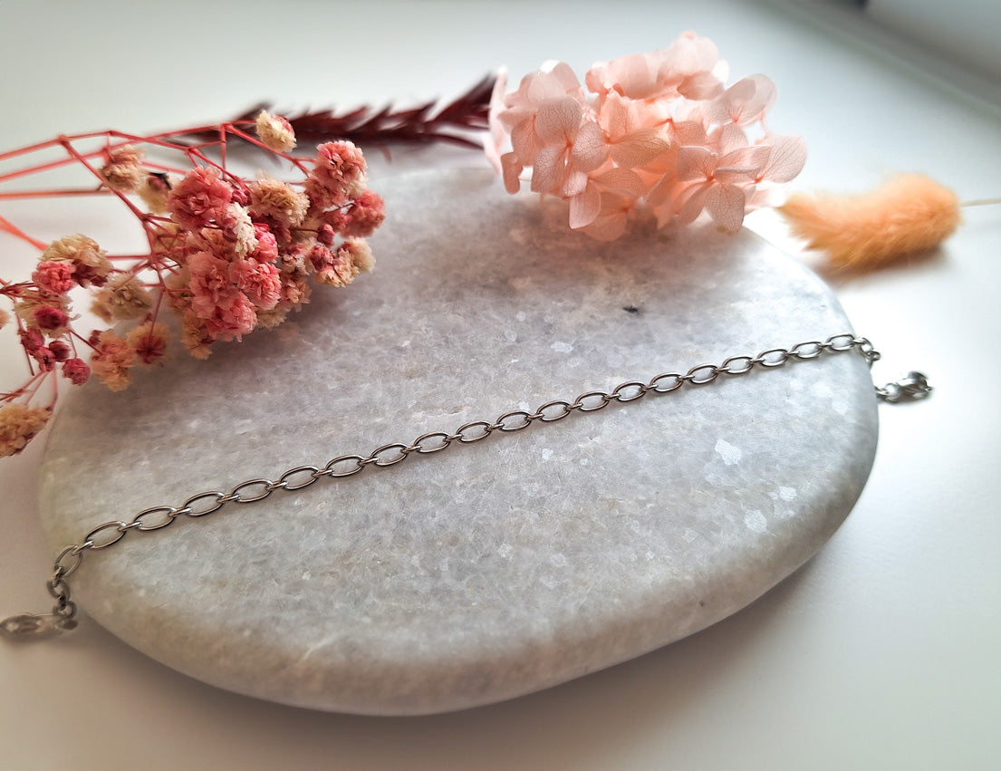 Silver Enlonged Cable Chain Bracelet - Amona Jewellery