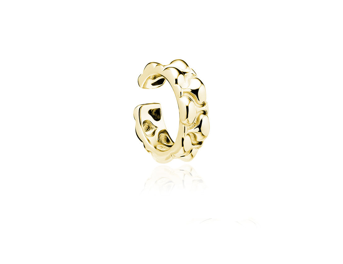 Gold Plated Cuff Earring - Amona Jewelry