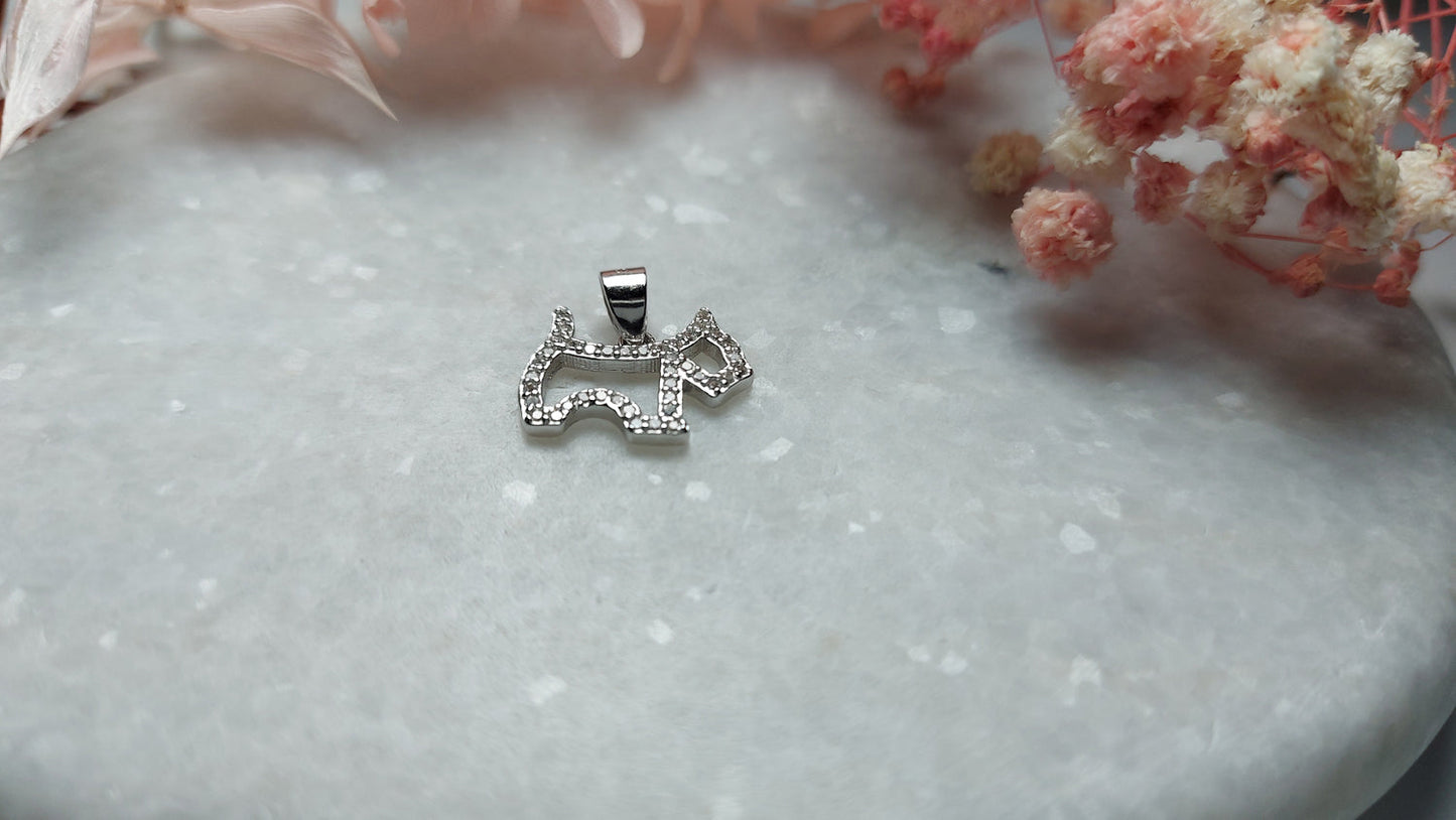 Minimalistic Dog Pendant - Amona Jewelry