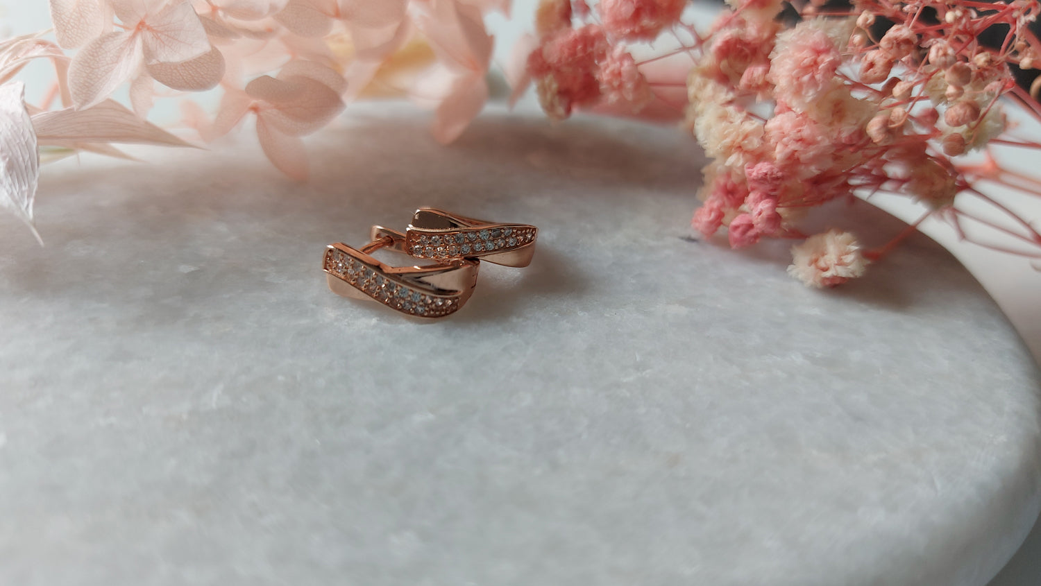 Rose Gold Huggies - Amona Jewelry