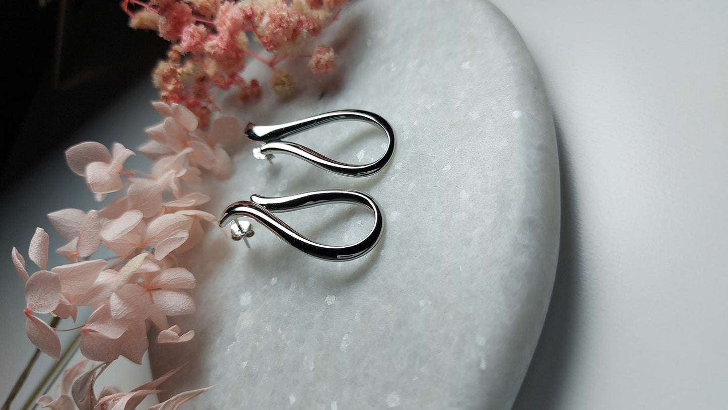 Silver Fire Earrings