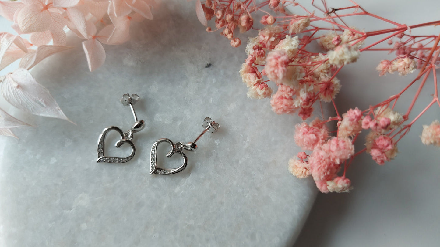 Zirconia Heart of Elegance Earrings