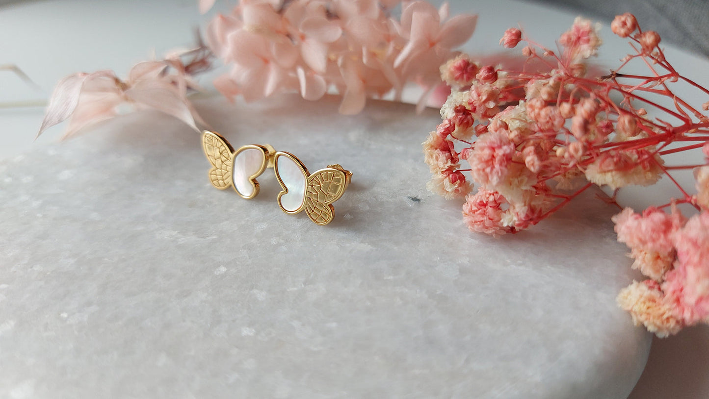 Butterfly Stud Earrings - Amona Jewelry
