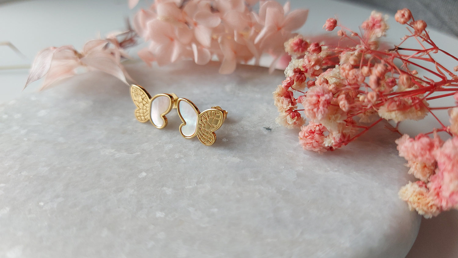 Butterfly Stud Earrings - Amona Jewelry
