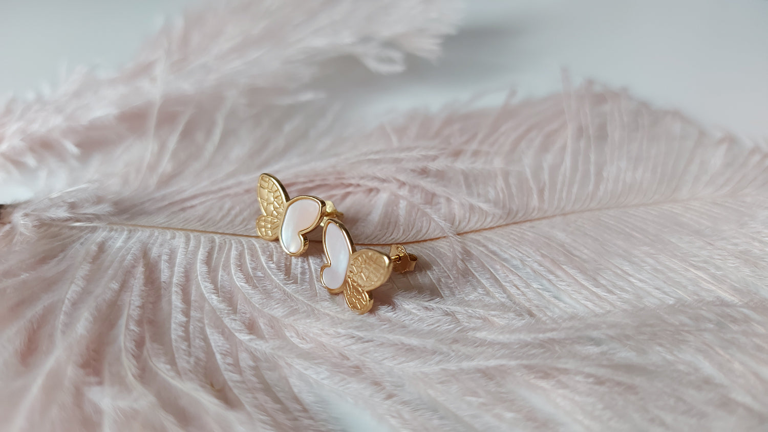 Butterfly Stud Earrings - Amona Jewelry