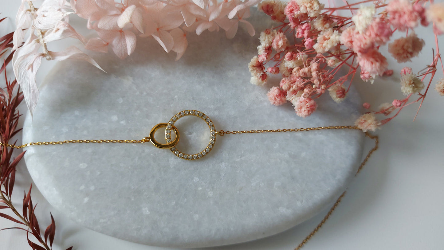 Twin Halo Necklace