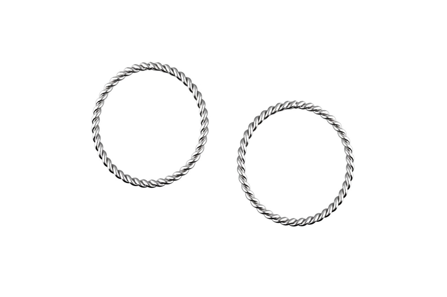 Silver Circle Earrings