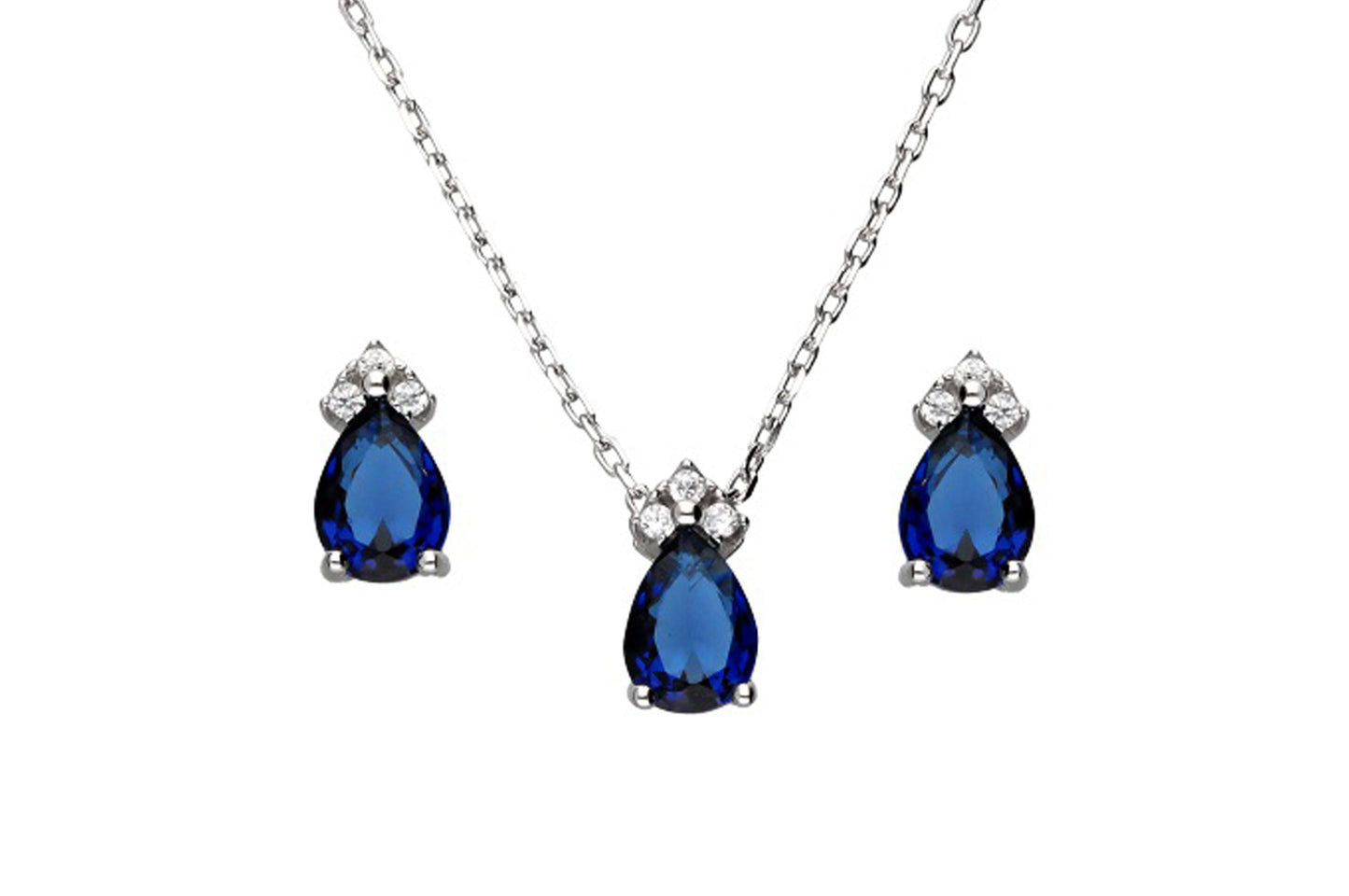 Set with Blue Colour Zirconia