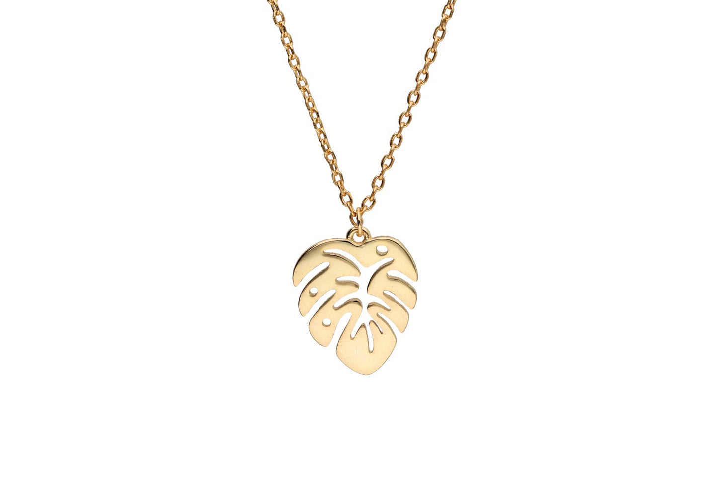 Gold Palm Leaf Necklace