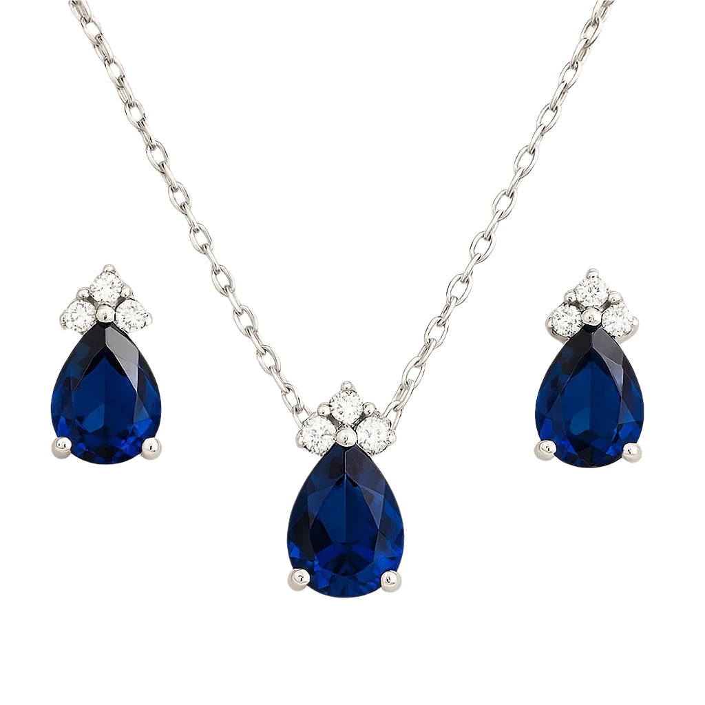 Set with Blue Colour Zirconia