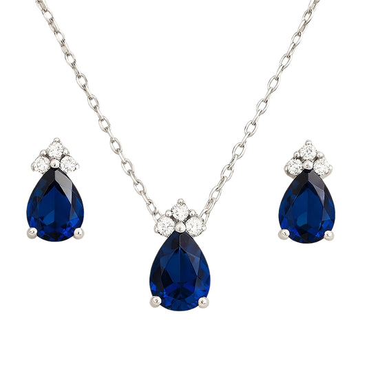 Set with Blue Colour Zirconia