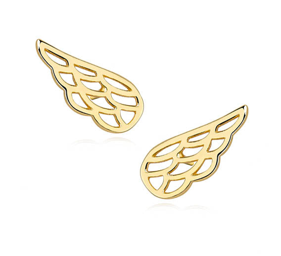 Golden Wings Earrings - Amona Jewelry