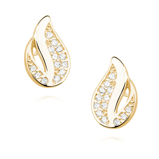 Gold Fire Earrings - Amona Jewelry