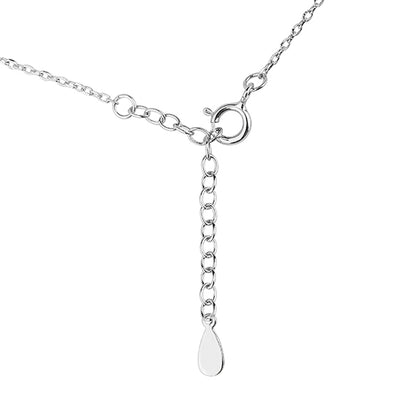 Chic Triangle Pendant Silver Necklace