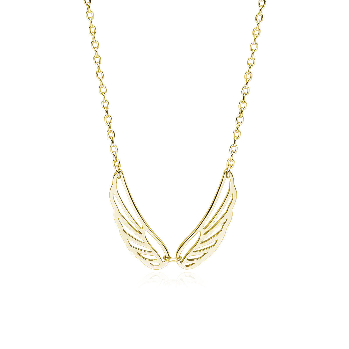 Gold Necklace with Wings - Amona Jewelry