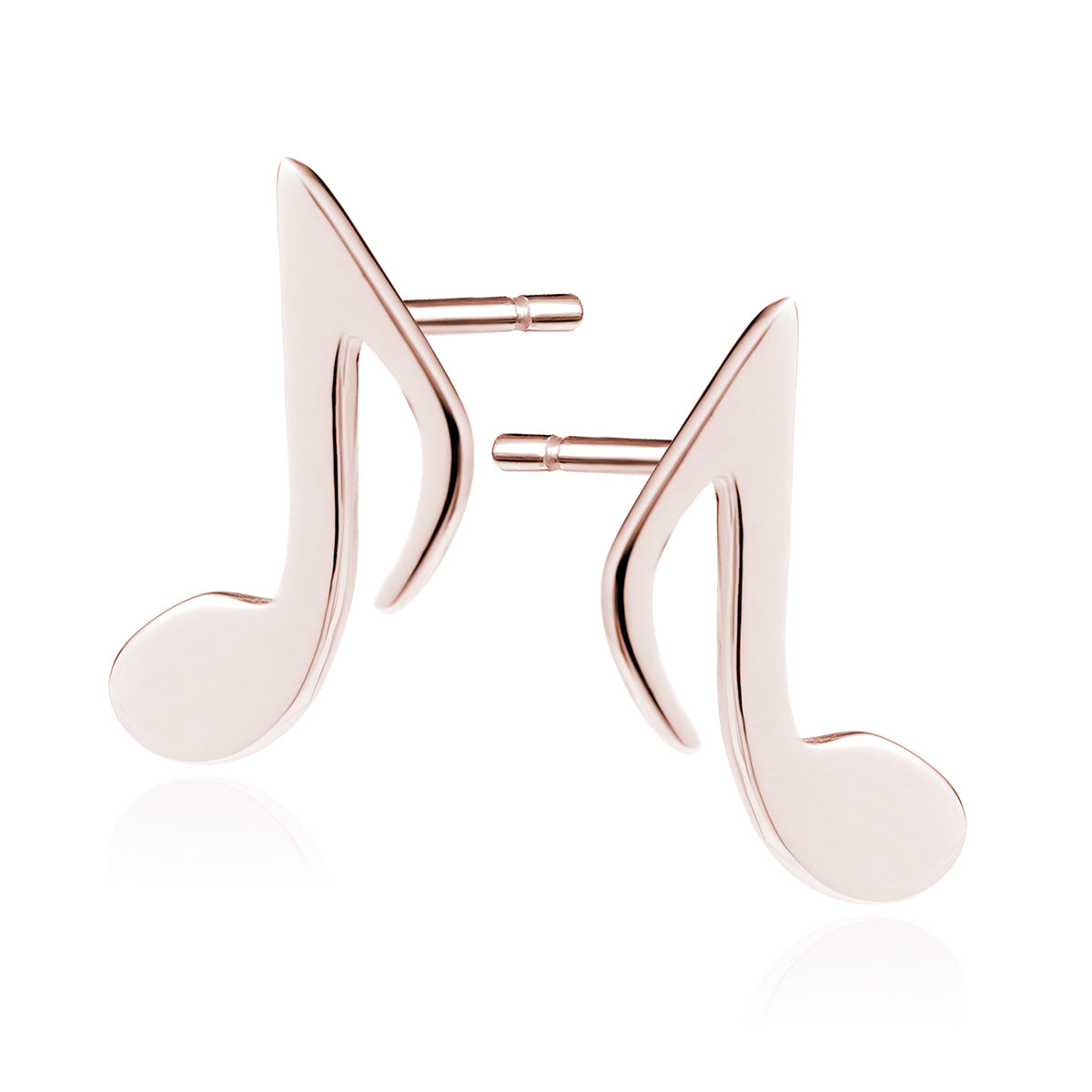 Rose Gold Musical Earrings - Amona Jewelry