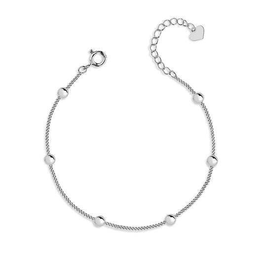 Silver bracelet with beads - Everyday Bracelet - Amona Jewelry