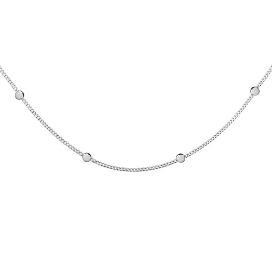 Silver Chocker Necklace with beads - Amona Jewelry