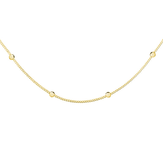 Gold Chocker Necklace with beads - Amona Jewelry