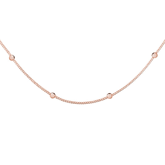 Rose Gold Chocker Necklace with beads - Amona Jewelry