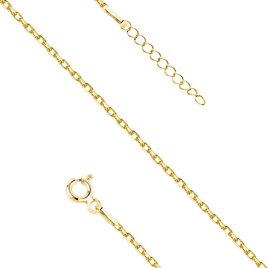 Diamond Cut Anchor Bracelet - 14K Gold Plated