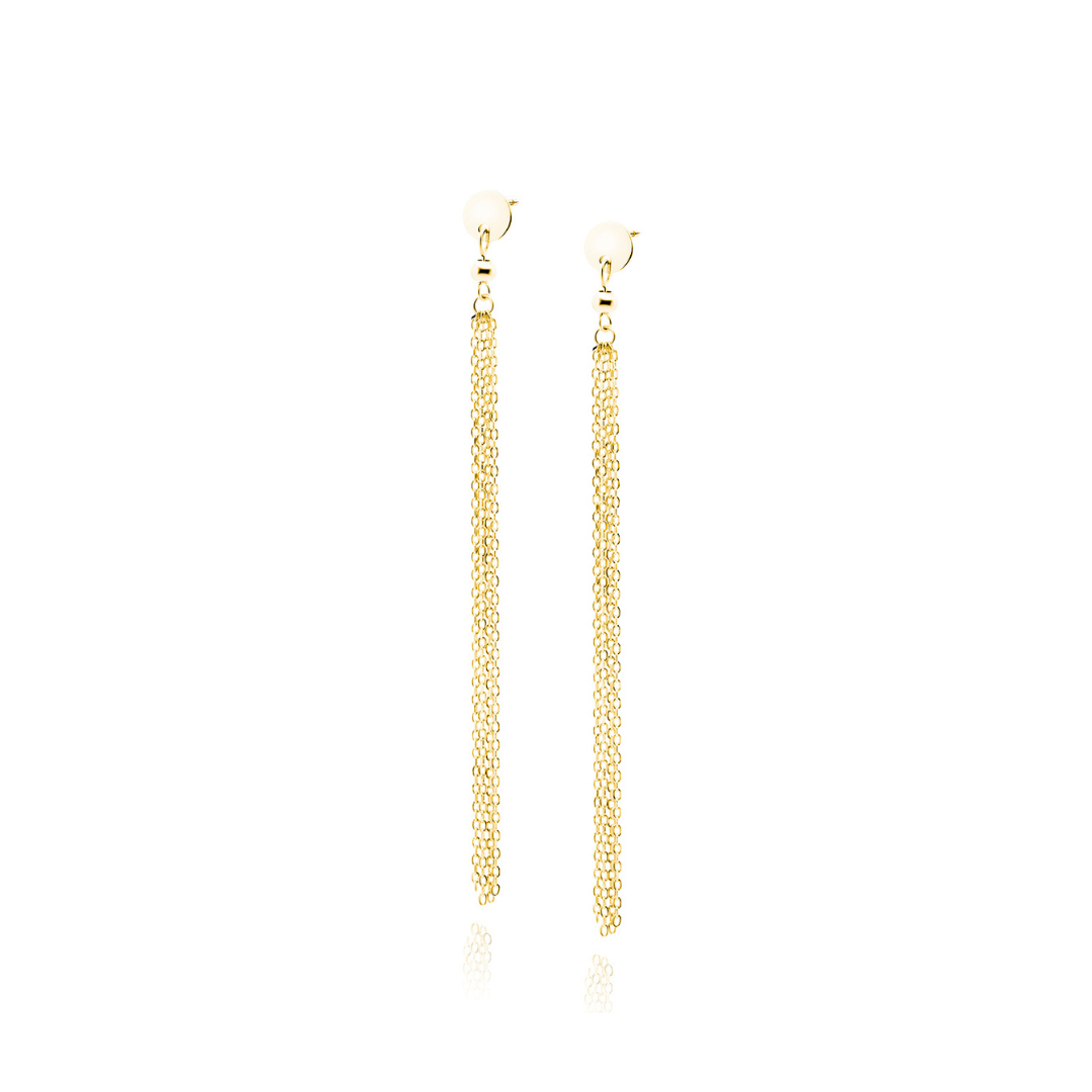 Gold Chain Earrings - Amona Jewelry