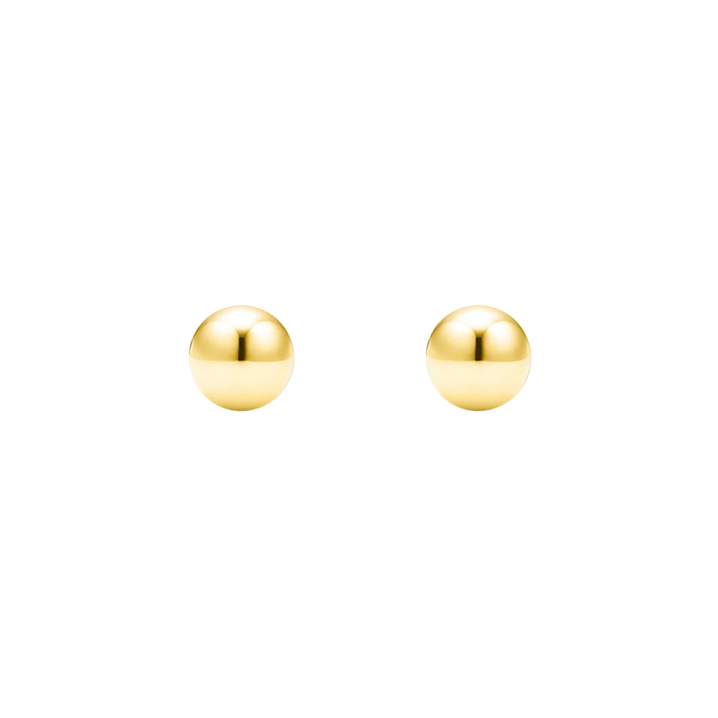 Gold Ball Earrings 18K - Amona Jewellery
