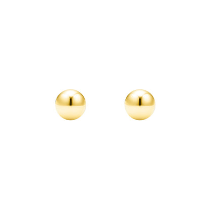 Gold Ball Earrings 18K - Amona Jewellery