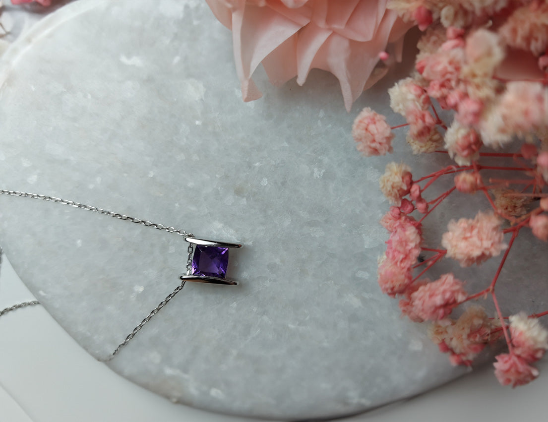 Amethyst Necklace - Amona Jewelry