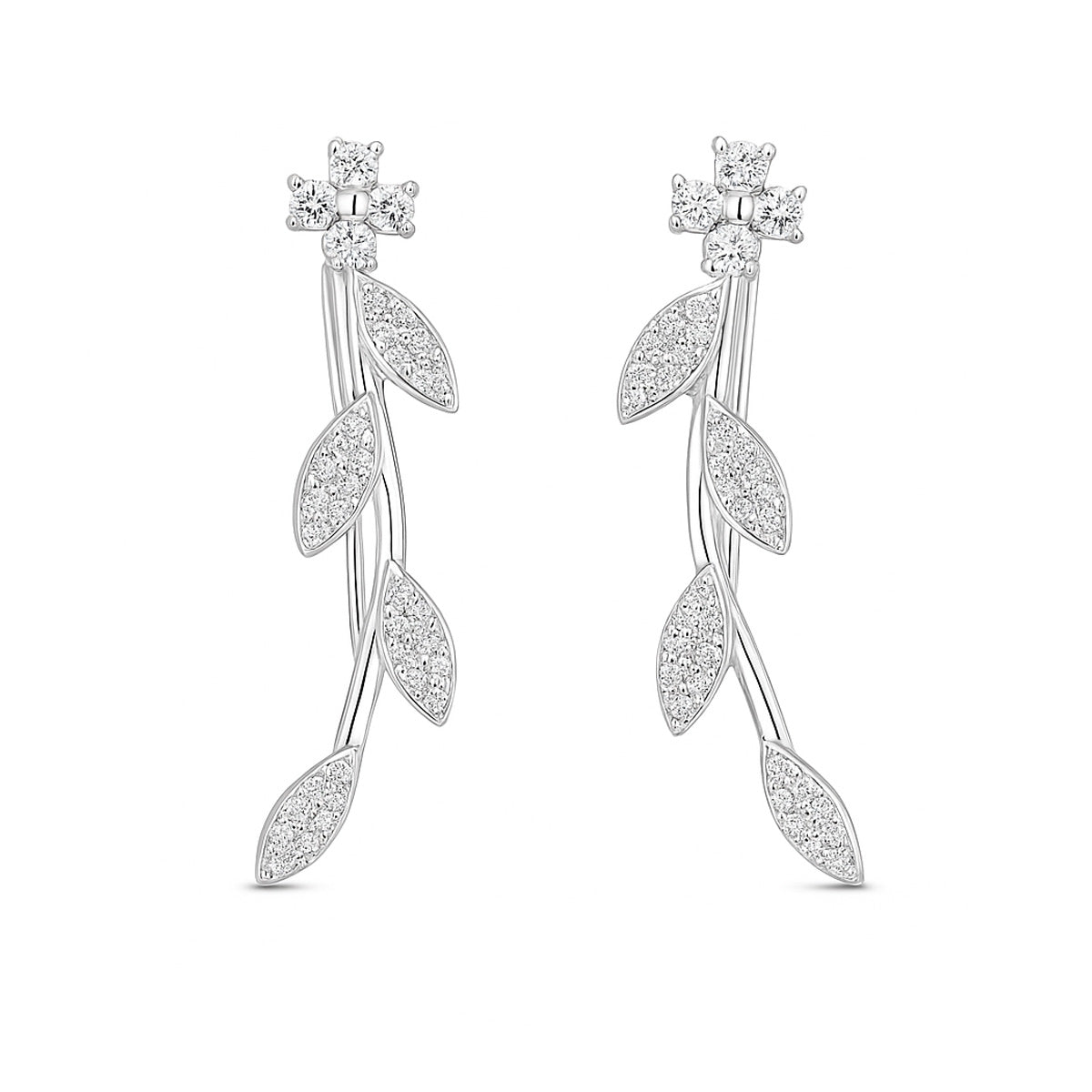 Delicate Leaf Cuff Earrings