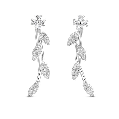 Delicate Leaf Cuff Earrings