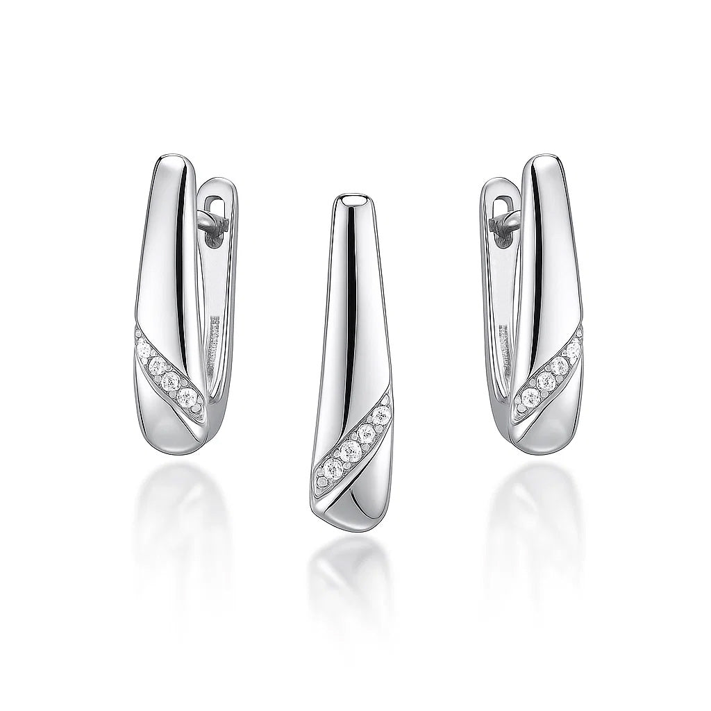 Silver Linear Harmony Set