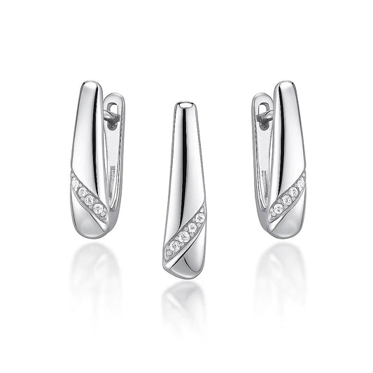 Silver Linear Harmony Set