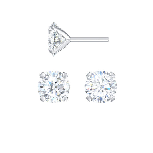 Zilveren Studs - 3mm