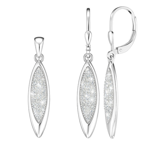 Silber-Zirkonia-Sanftes Set