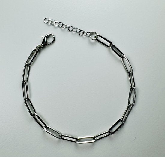 Tarnish-Free Silver Paperclip Bracelet