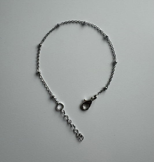 Tarnish-Free Silver Bracelet with Beans