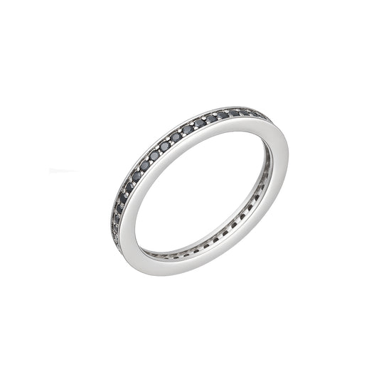 Black Zirconia Eternity Ring