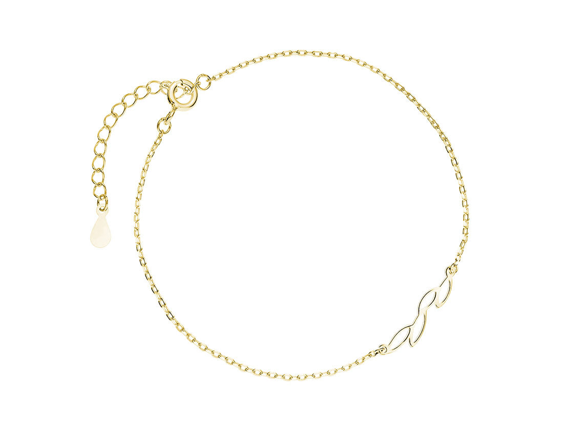 Gold Leaves of Elegance Bracelet - Amona Jewelry