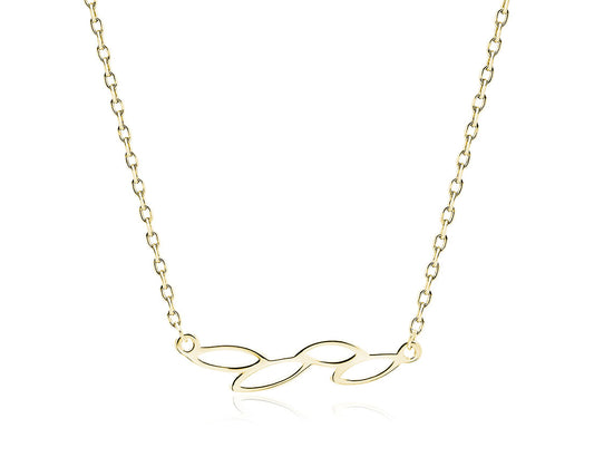 Gold Leaves of Elegance Necklace - Amona Jewelry