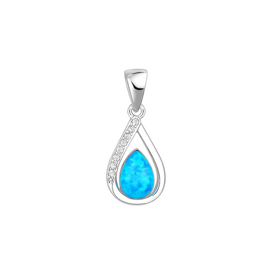 Silver Pendant with Opal