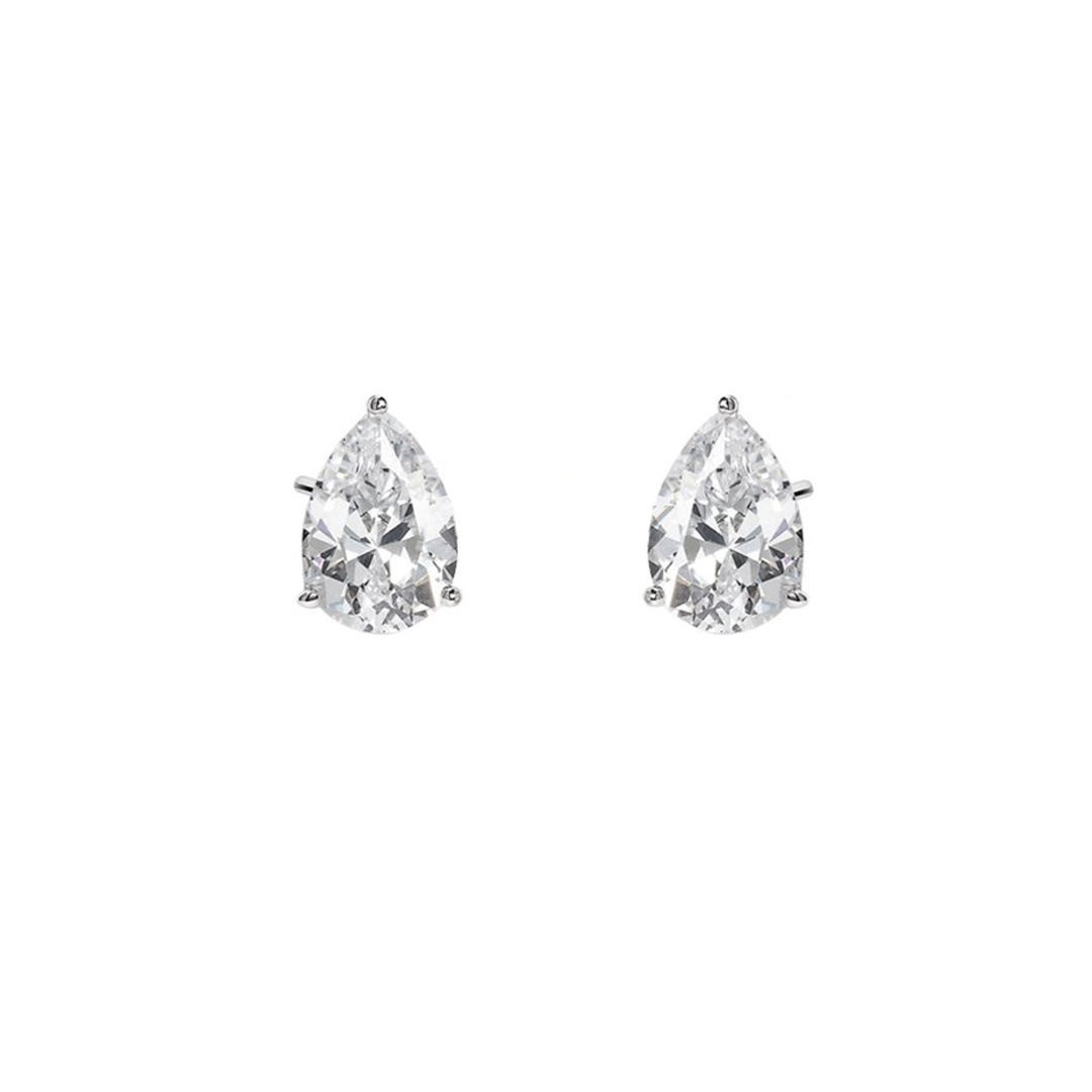 Pear Shape Zirconia Earrings - Amona Jewelry