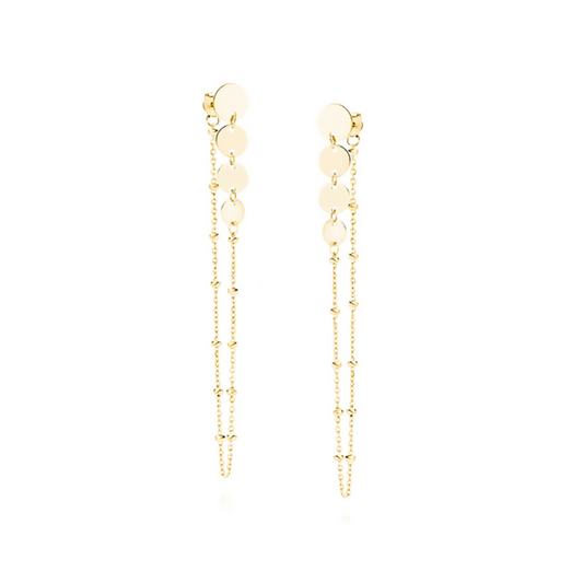 Gold Drop Earrings - Amona Jewelry