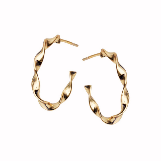 Twisted Elegance Hoop Earrings