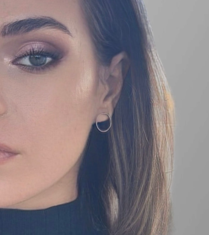 Silver Circle Earrings