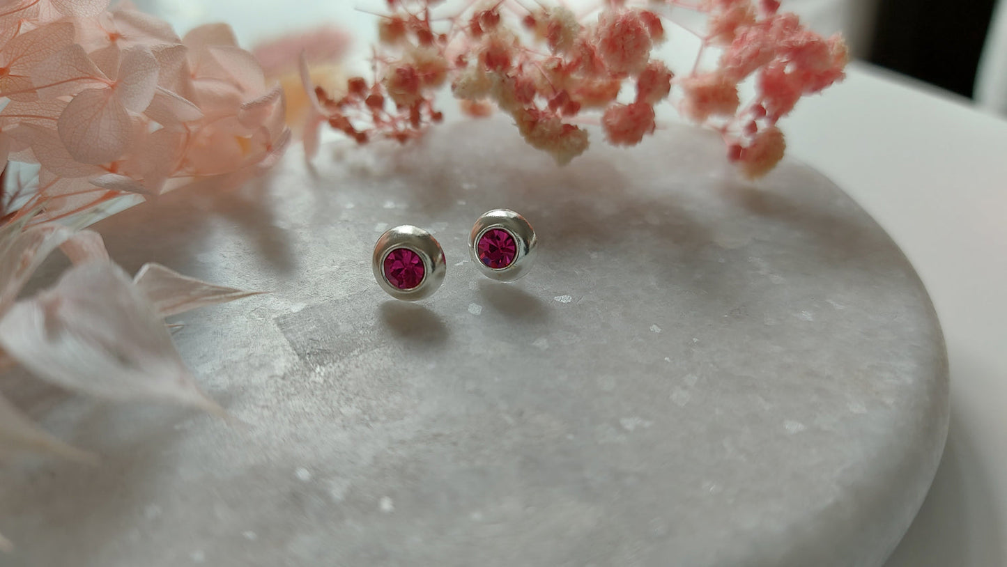 Pink CZ Earrings - Amona Jewelry